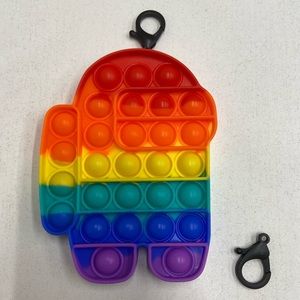 Among Us Push Pop Bubble Sensory Fidget with Hook